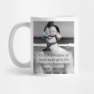 happiness over society Mug